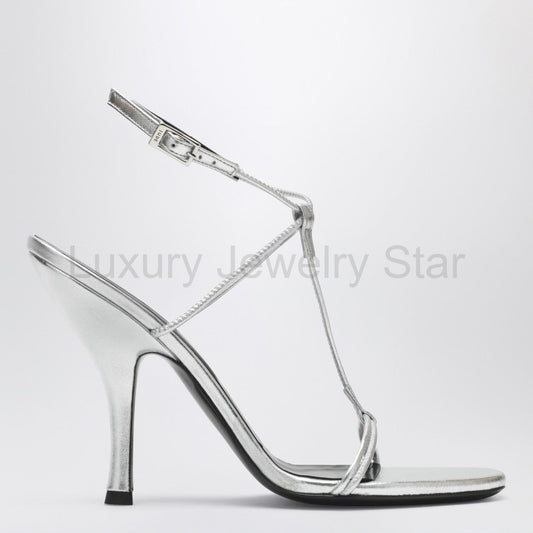 Jude - Mixer sandal in silver leather
