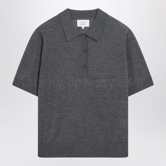 LouLou De Saison - Grey Migo Fluid Cashmere Polo