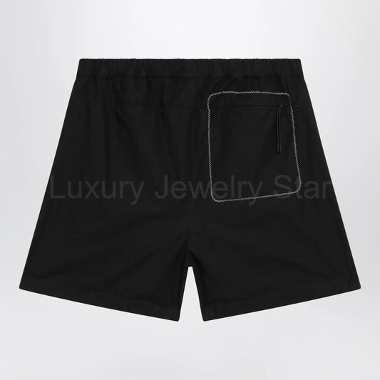 Moncler - Black cargo shorts in cotton gabardine - image 2
