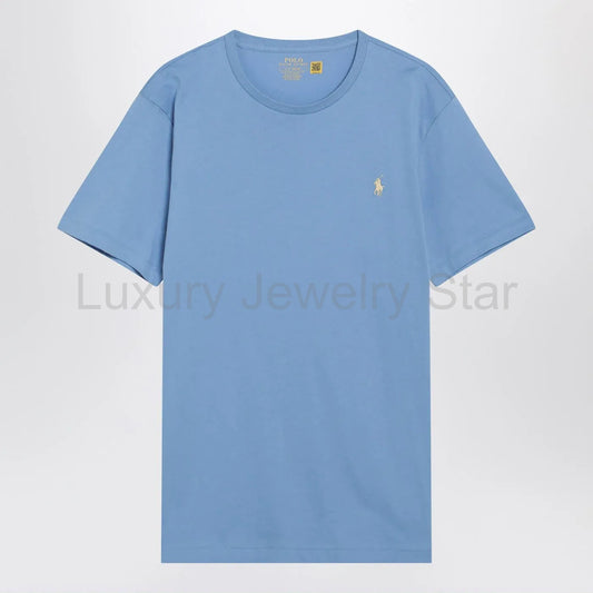 Polo Ralph Lauren - Light blue cotton Custom Slim-Fit T-shirt - image 2