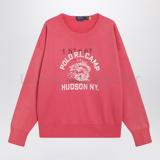 Polo Ralph Lauren - Light red sweatshirt with logo print