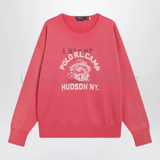 Polo Ralph Lauren - Light red sweatshirt with logo print - image 2