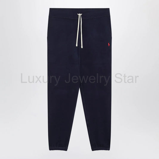 Polo Ralph Lauren - Navy blue cotton-blend jogging pants - image 2
