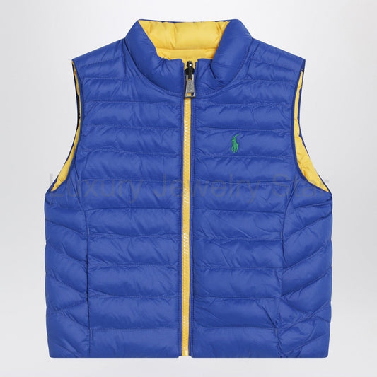 Polo Ralph Lauren - Reversible padded vest in sapphire blue/yellow