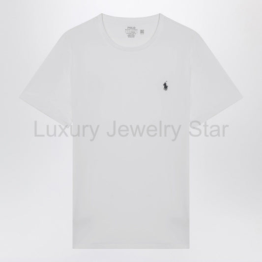 Polo Ralph Lauren - T-shirt white in cotton Custom Slim-Fit