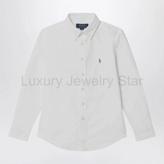 Polo Ralph Lauren - White cotton button-down shirt - image 2