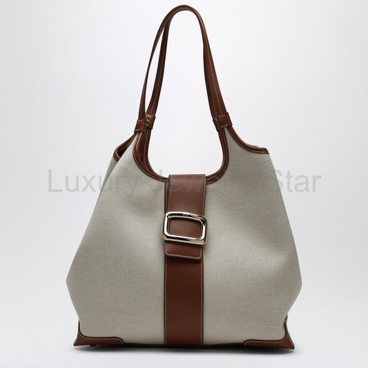 ROGER VIVIER - Viv' Choc Medium Shopping Bag natural coloured