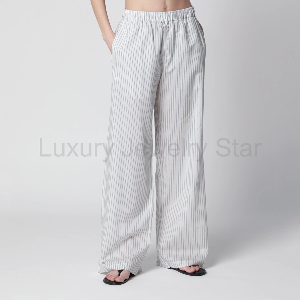 Róhe - Silk striped pajama trousers - image 10