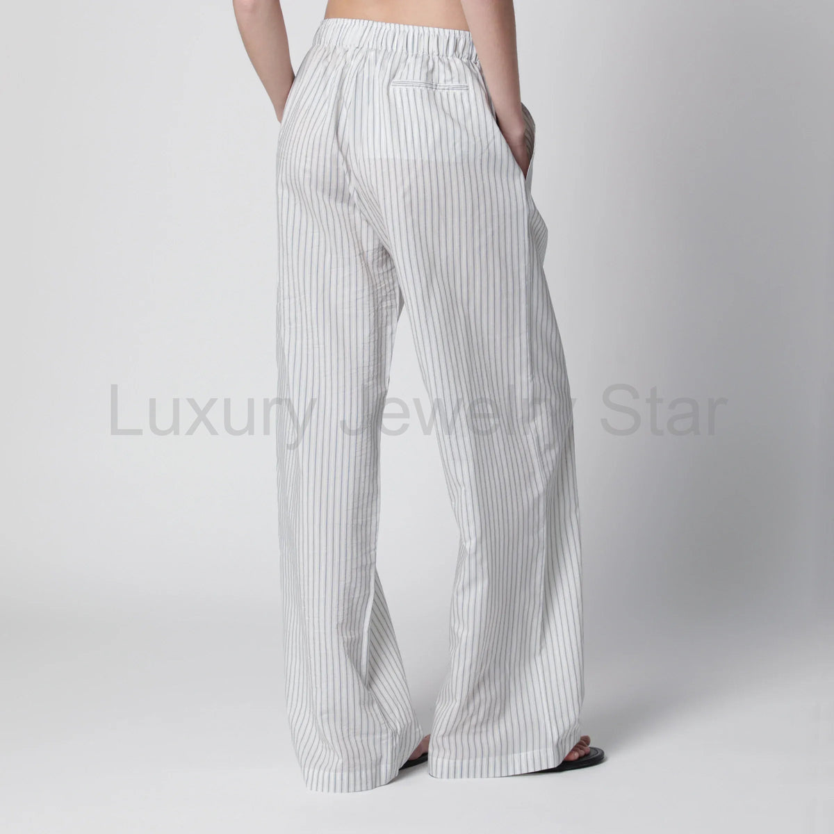 Róhe - Silk striped pajama trousers - image 2