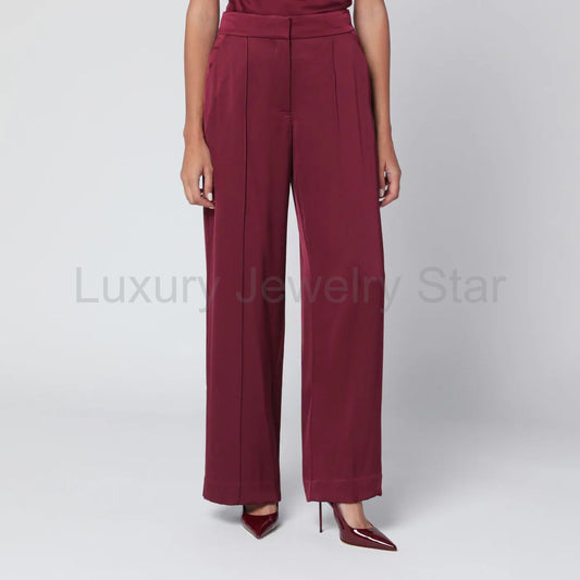 SIMKHAI - Kyra trousers in blueberry satin - image 2