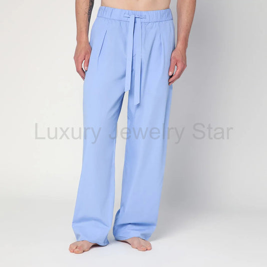 Tekla - Cornflower blue pyjama pants - image 2