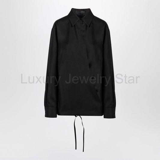 Valentino - Black shirt with drawstring