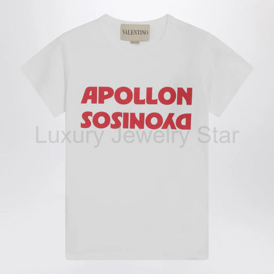 Valentino - White T-shirt with Apollon/Dionysus print - image 2