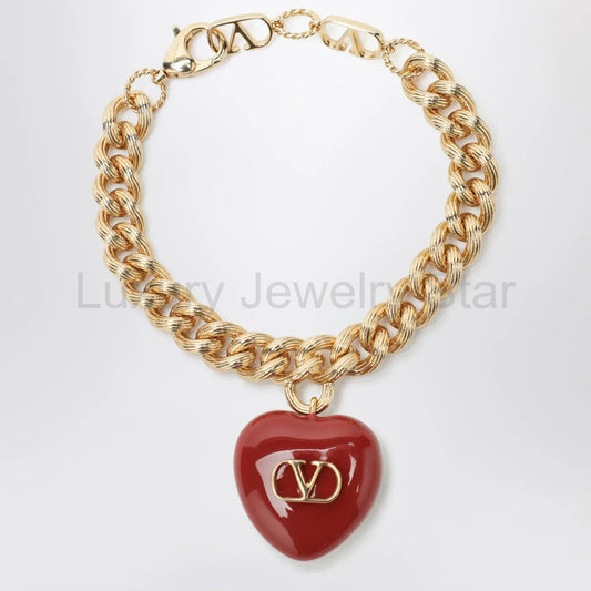 Valentino Garavani - Coer Royal gold-tone metal bracelet - image 2