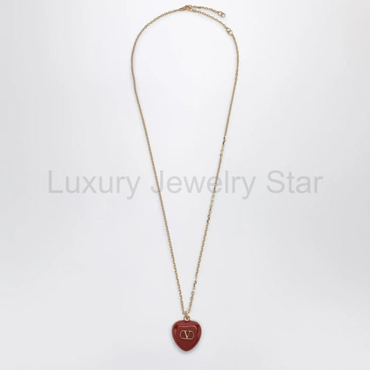 Valentino Garavani - Coeur Royal red necklace - image 2