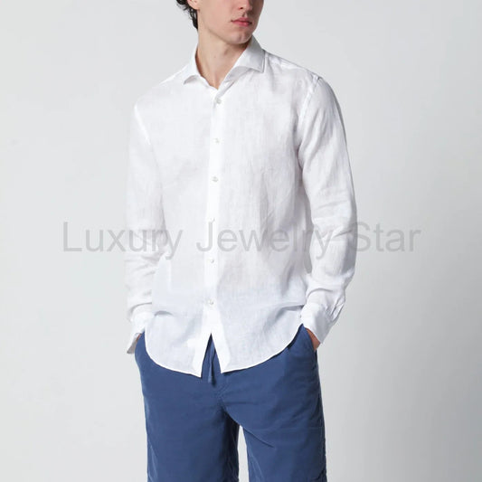 XACUS - Tailor Fit linen shirt white - image 2