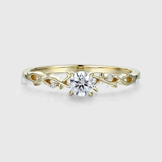1.0CT~5.0CT Round cut Lab Grown Diamond Cluster Engagement Ring - image 2
