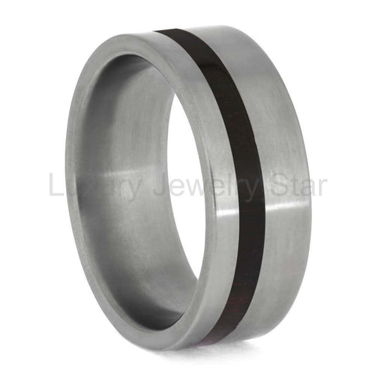 Rugged Ironwood Wedding Band for Men - image 2