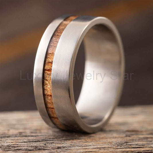 Sequoia Redwood Wedding Ring for Men