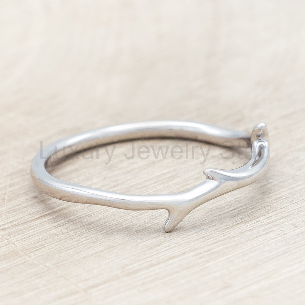 "Artemis" - Round Cut Lab-Grown Alexandrite Engagement Ring With An Antler-Style Band - image 13