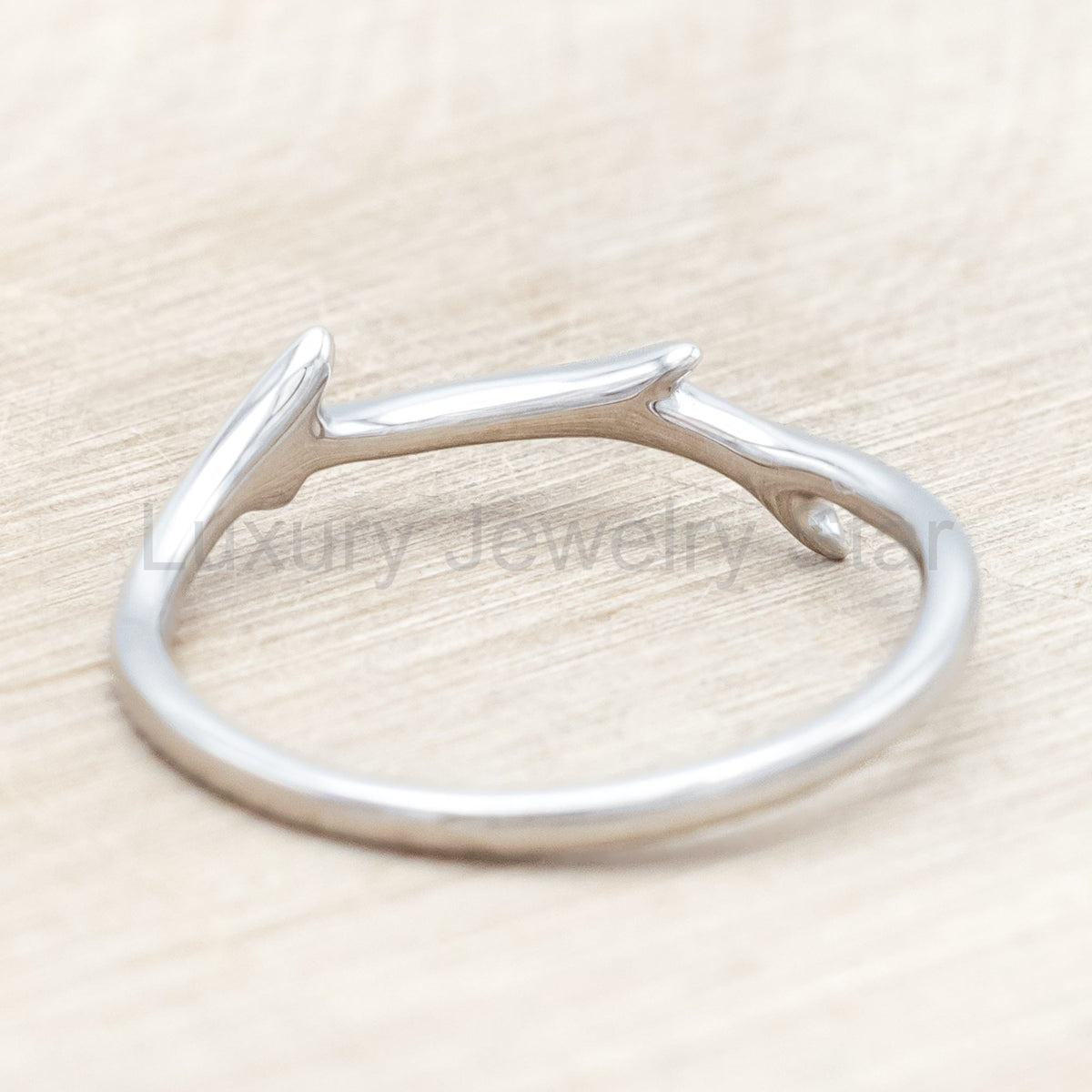 "Artemis" - Round Cut Lab-Grown Alexandrite Engagement Ring With An Antler-Style Band - image 16