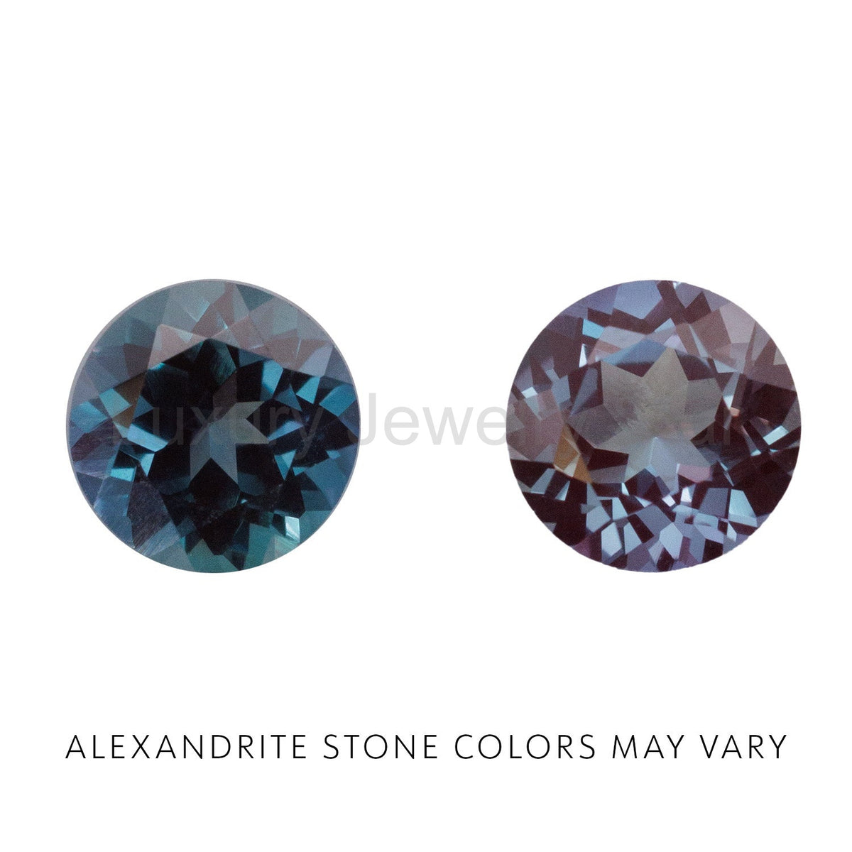"Artemis" - Round Cut Lab-Grown Alexandrite Engagement Ring With An Antler-Style Band - image 18