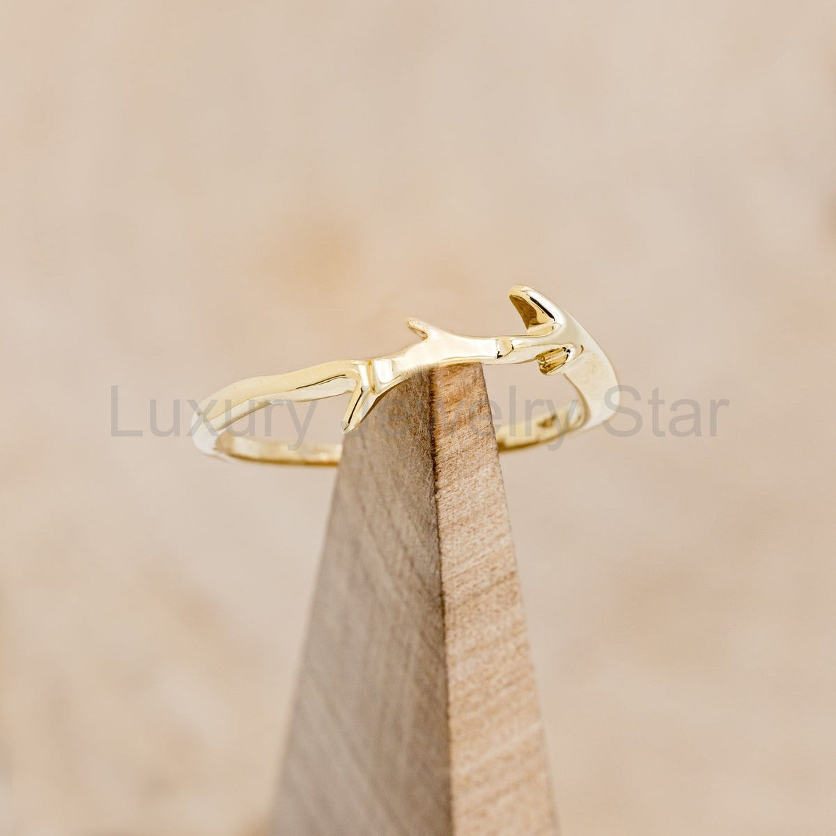 "Artemis" - Spiny Turquoise Engagement Ring With An Antler-Style Stacking Band - image 14