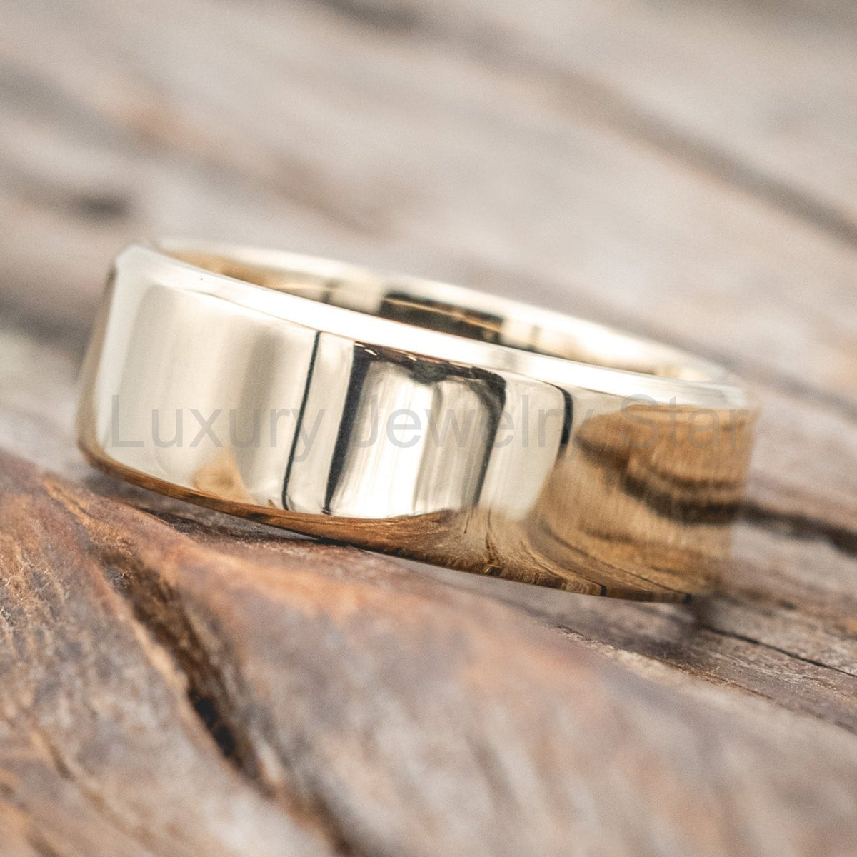 "Hyperion" - Crushed Moss Agate Lined Wedding Band With Custom Finish - image 34
