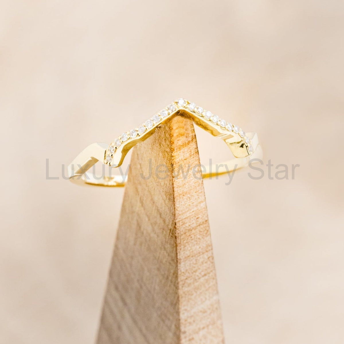 "Lucy In The Sky" Petite - Round Cut Moissanite Engagement Ring With Diamond Accents & - image 11