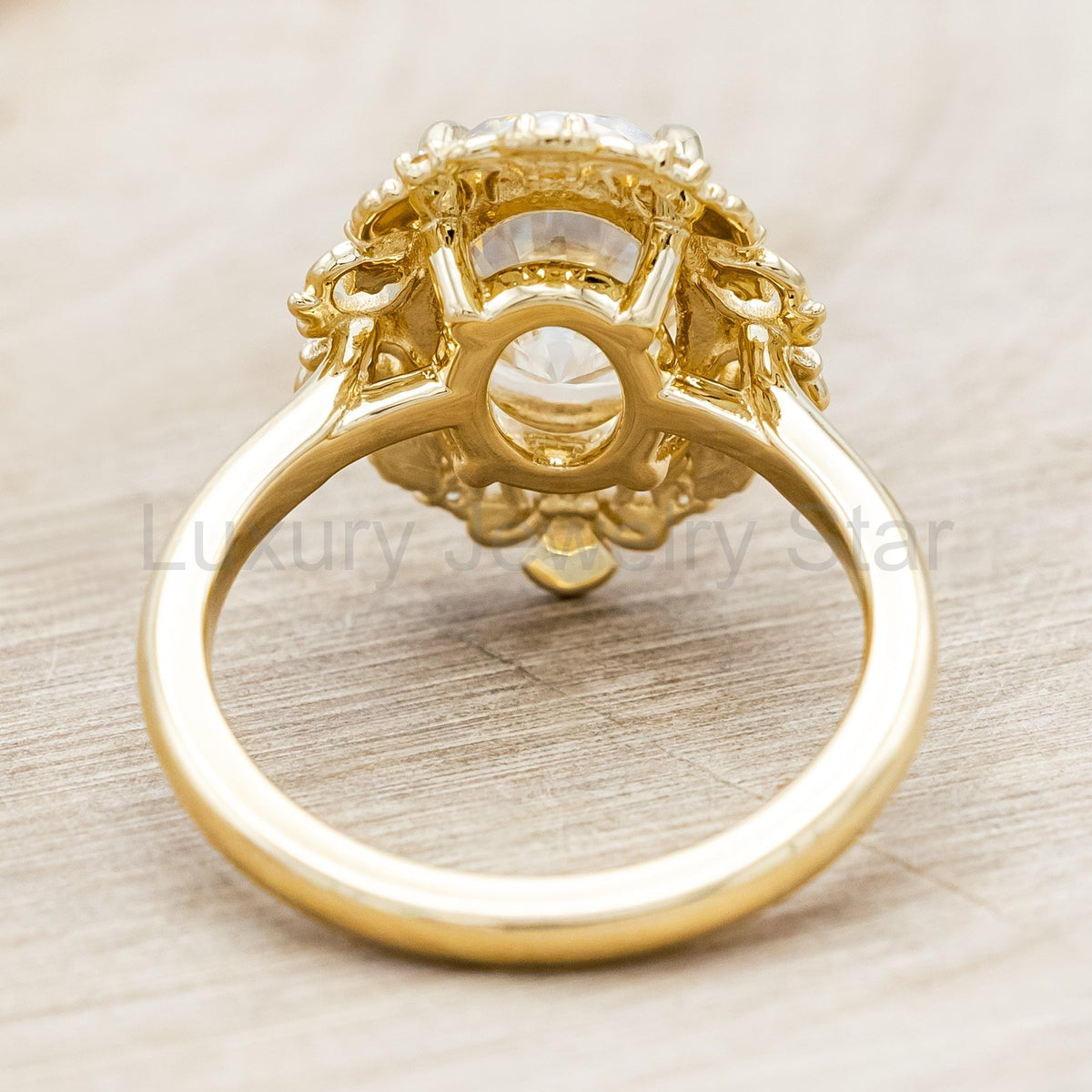 "Merrow" - Moissanite Engagement Ring With Pearl Accents And Diamond Tracer - image 20