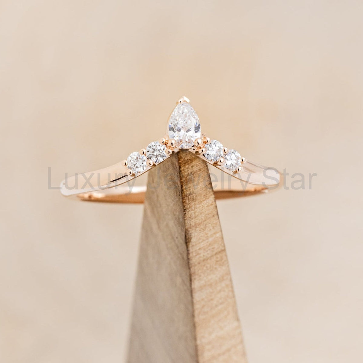 "Octavia" - Elongated Hexagon Cut Moissanite Engagement Ring With Diamond Accents - image 14