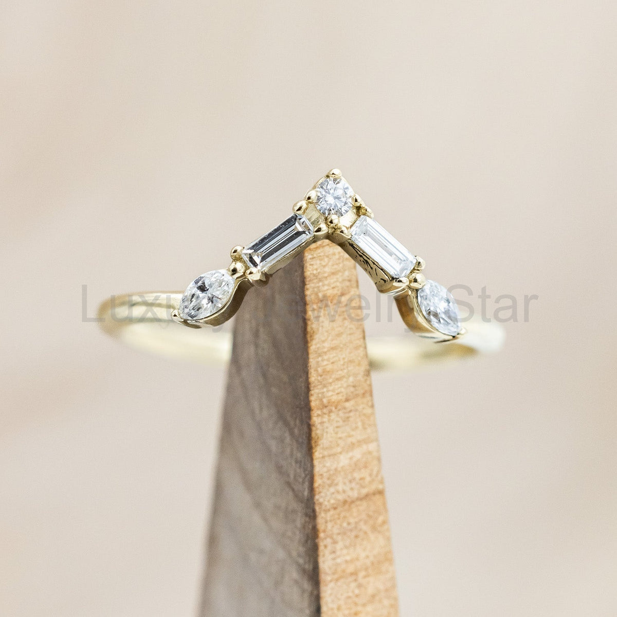 "Treva" - Oval Cut Moss Agate Engagement Ring With Diamond Accents & "Melody" Tracer - image 19