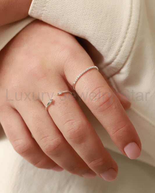 CZ Open Ring - image 2