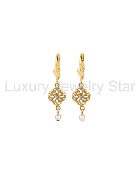 Filigree Pearl Drop Hooks