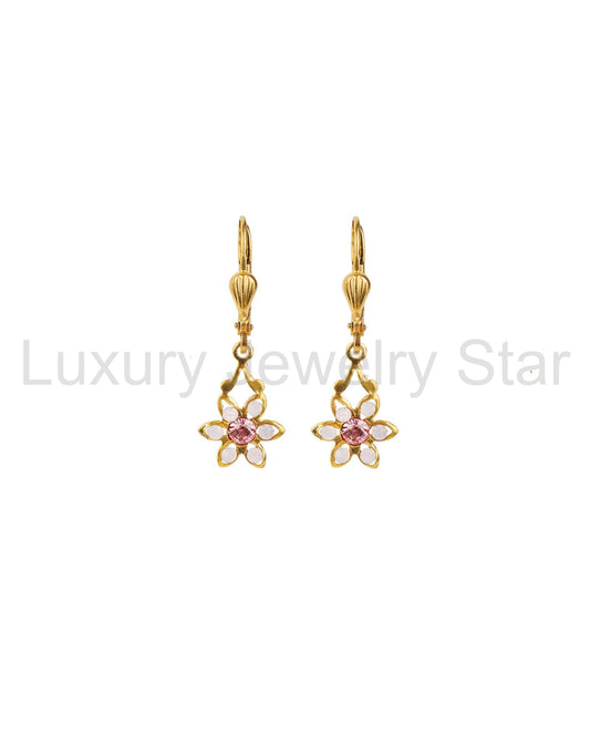 Flower Six Petal Crystal Hooks