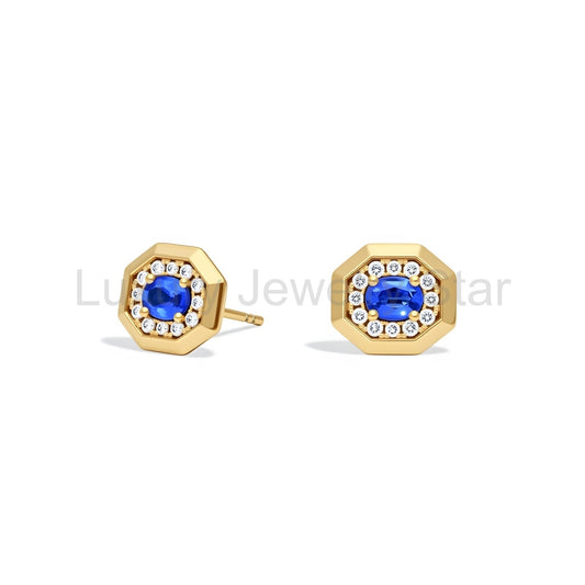 Blue Sapphire Earrings