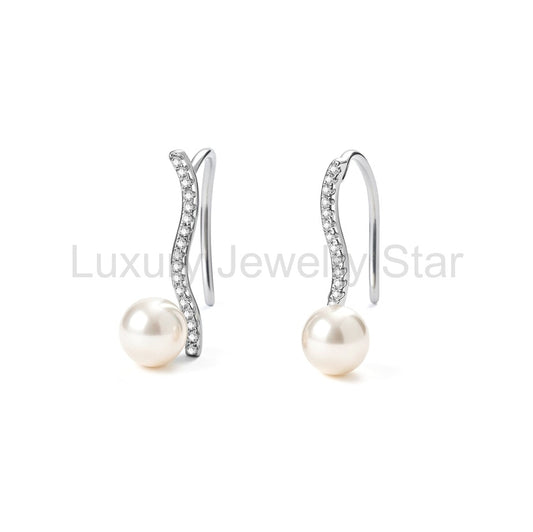 Pearl Hook Earrings