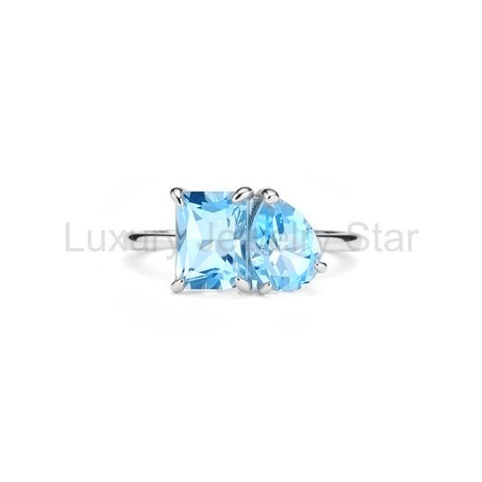 Topaz Toi et Moi Ring
