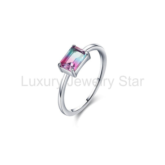 Watermelon Tourmaline Ring