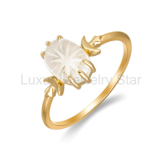 White Crystal Celestial Ring