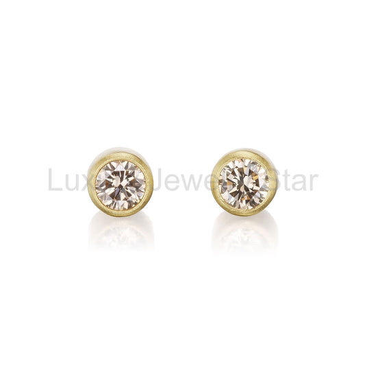 ・CHAMPAGNE EARRINGS・Champagne Diamonds (.30ctw)