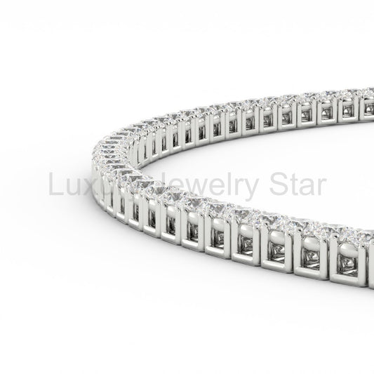 3mm Moissanite Tennis Necklace - image 2