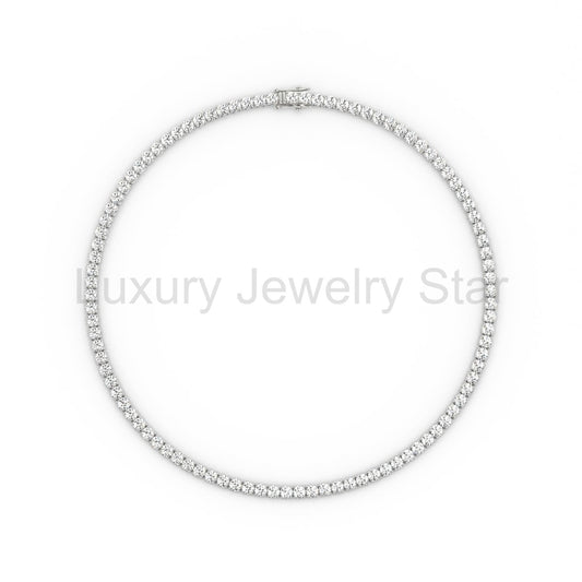 5mm Moissanite Tennis Necklace