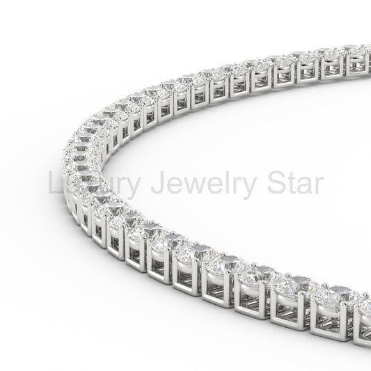 5mm Moissanite Tennis Necklace - image 2