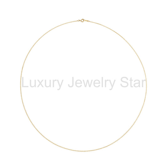 Cable Chain with Spring Ring Clasp 1mm - image 2