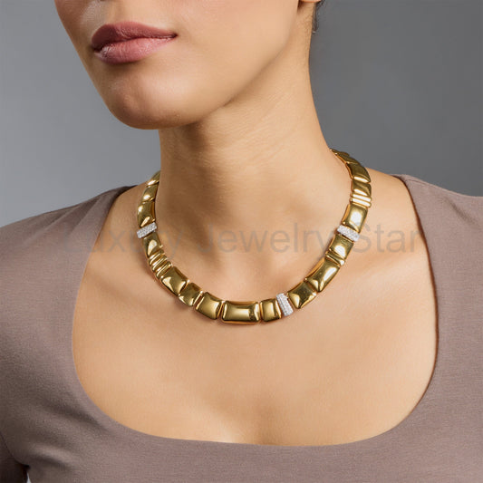 Angela Cummings for Tiffany & Co. Asymmetrical 18K Gold Necklace - image 2