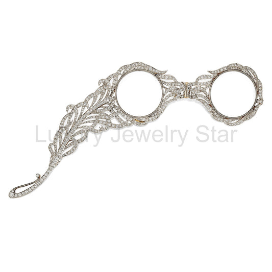 Howard & Co. Edwardian Diamond Lorgnette Pendant
