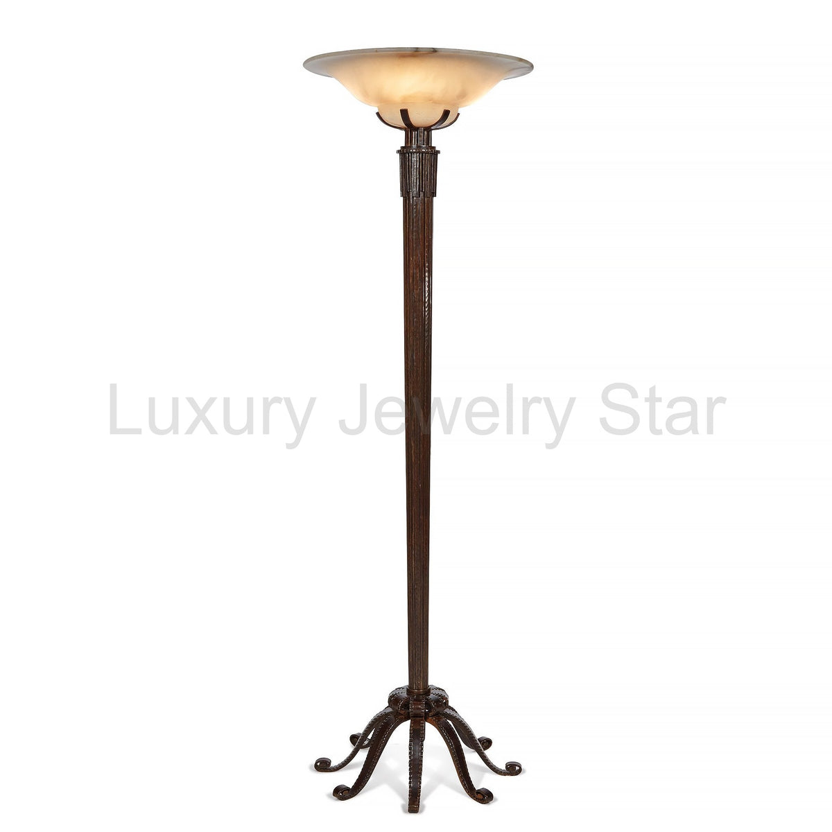 Raymond Subes Wrought Iron Floor Lamp