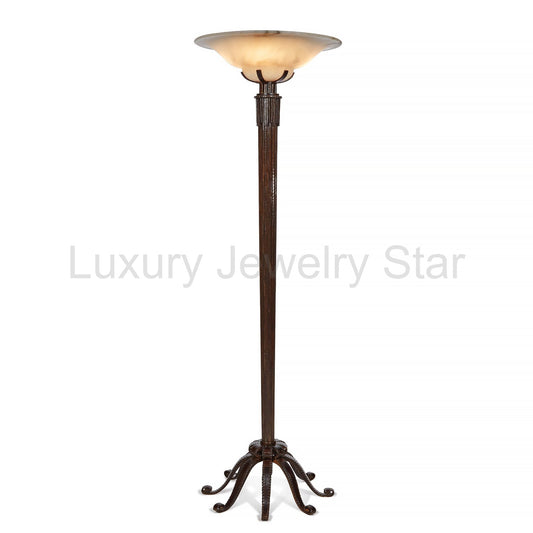 Raymond Subes Wrought Iron Floor Lamp