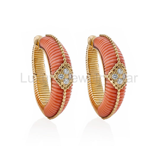 Van Cleef & Arpels Paris Coral Earrings
